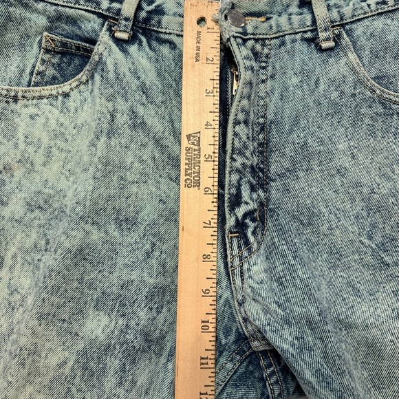 Vintage 80s 90s Code Bleu Acid Wash Jeans Women’s High Rise Straight 14 - Picture 7 of 16